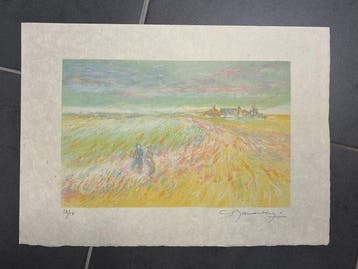 Claude Manoukian (1936) - Promenade en campagne, Antiek en Kunst