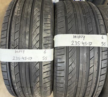 2x 235-45-17 Hifly Zomer 2x 6mm €55 Per Band 235 45 17, Auto-onderdelen, Ophalen, Gebruikt, 17 inch, 235 mm