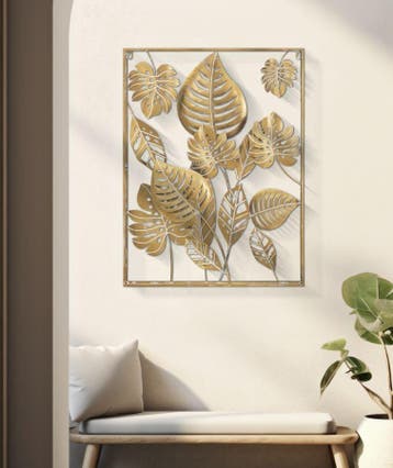 MUUR IJZEREN PANEEL JUNGLE RET. 60X80X6.5, Ophalen of Verzenden, Nieuw
