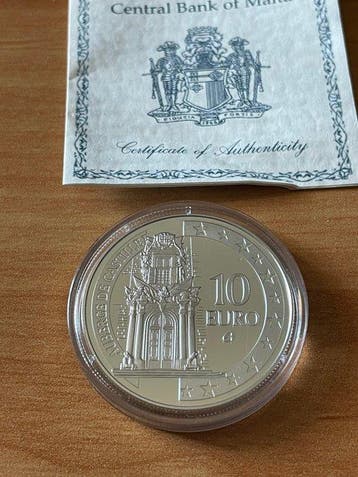 Malta. 10 Euro 2008 Auberge de Castille Proof (Zonder