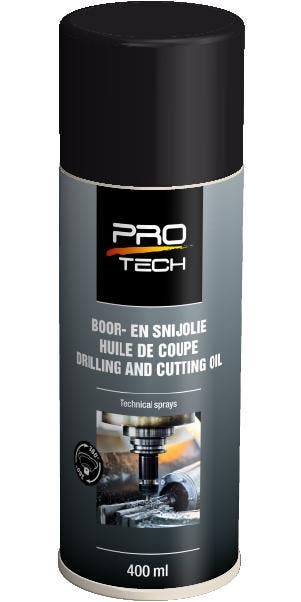 Pro tech boor snijolie onverdund 1 stuk, 400ml, Verzenden, Nieuw