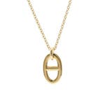Hermès - Ketting met hanger roze goud