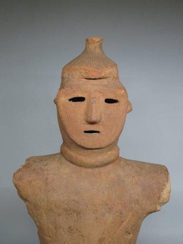 kofun Terracotta Haniwa-figurine uit Japan uit de 6e eeuw -