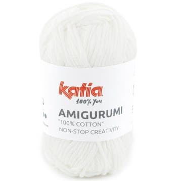 Katia Amigurumi 20 gram - 01 Wit - Haakkatoen Garen, Ophalen of Verzenden, Nieuw