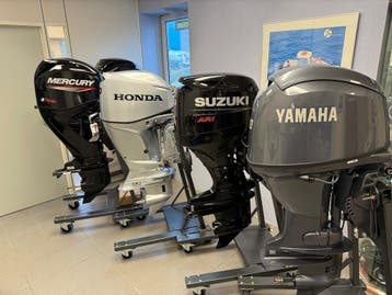 Nieuwe 60 pk Honda, Yamaha, Mercury of Suzuki motoren vanaf, Viertaktmotor, Nieuw, 30 pk of meer, Buitenboordmotor