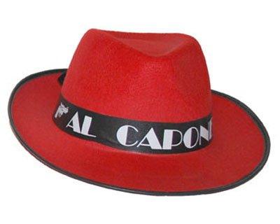 Al Capone Gangster hoed rood, Kleding | Dames, Carnavalskleding en Feestkleding, Nieuw, Ophalen of Verzenden