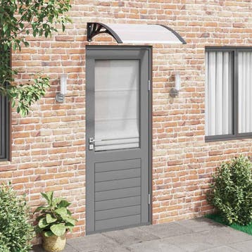 vidaXL Deurluifel 80x75 cm polycarbonaat zwart en, Verzenden, Nieuw
