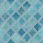 Plakfolie, plakplastic Arabische tegels blauw, Nieuw