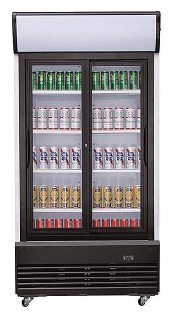 Koelkast Schuif Glasdeuren 800L, Verzenden, Nieuw in verpakking, Koelen en Vriezen