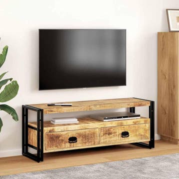 vidaXL Tv-meubel 120x35x45 cm massief mangohout, Huis en Inrichting, Kasten | Televisiemeubels, 100 tot 150 cm, Verzenden, Nieuw