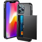 Telefoonhoes met Kaartslot Slide Wallet Shockproof Case, Verzenden, Nieuw