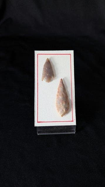 Neolithisch Vuursteen collectie van bifacet Neolithische, Verzamelen, Mineralen en Fossielen