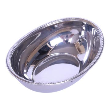Alessi Ovale Serveerschaal - 18/10 RVS - Parelrand, Antiek en Kunst, Verzenden