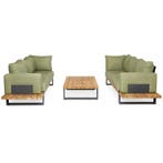 SUNS Nardo sofa loungeset 5 delig soft green mixed weave /, Ophalen of Verzenden, Nieuw