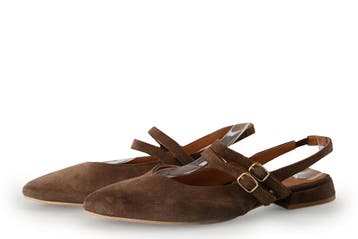 Manfield Slingbacks in maat 39 Bruin, Kleding | Dames, Bruin, Verzenden, Zo goed als nieuw, Manfield
