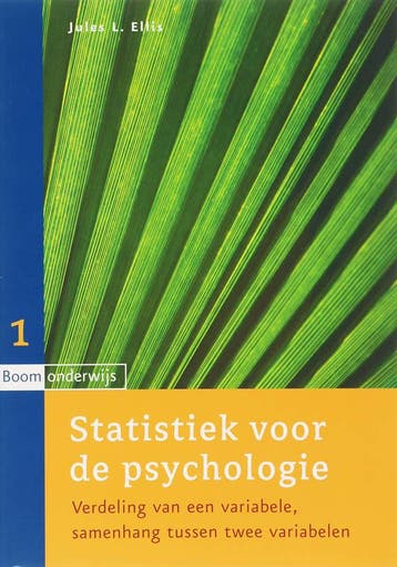 Statistiek voor de psychologie 1 - J.L. Ellis 9789047300342, Boeken, Verzenden, Gelezen, J.L. Ellis
