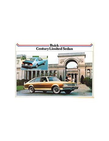 1979 BUICK CENTURY LIMITED SEDAN LEAFLET NEDERLANDS, Nieuw, Author