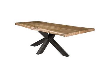 Nieuw! Eettafel boomstamblad | 220 | Acacia, Modern | Robuust | Industrieel | Luxe , Vijf personen of meer, Overige vormen, Nieuw
