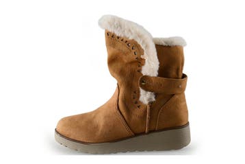 Skechers Enkellaarzen Meisjes in maat 32 Cognac, Verzenden, Jongen of Meisje, Schoenen, Skechers