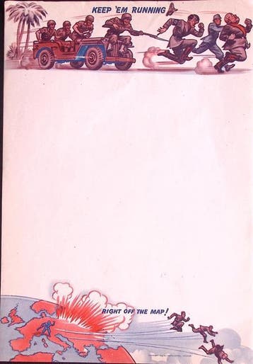 KEEP EM RUNNING - A4 briefpapier (lijst optie), Verzenden