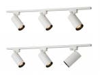 Veiling - 2x 2 meter Railsysteem met 6 st railspot GU10 fitt, Nieuw