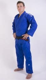Judopak Adidas Champion | IJF | Blauw (Maat: 150), Verzenden, Nieuw, Judo, Vechtsportpak
