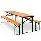 Biertafelset 3-delig 170cm opvouwbaar (Tuin en Terras), Verzenden, Nieuw