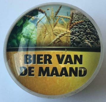 Occasion - Ronde taplens Bier van de maand bol 69 mmø, Verzenden