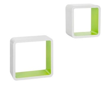 Practo Wandrek wit-groen , set van 2 stuks (Interieur), Verzenden, Nieuw
