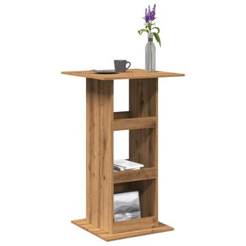 vidaXL Bartafel met opbergruimte 60x60x102 cm hout, Huis en Inrichting, Tafels | Eettafels, Verzenden, Nieuw