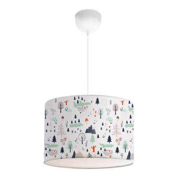 Kinder hanglamp Rugby wit met boommotief lux.pro, Verzenden, Nieuw