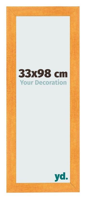 Fotolijst 33x98 cm - Oranje - MDF - Pisa, Verzenden, Nieuw