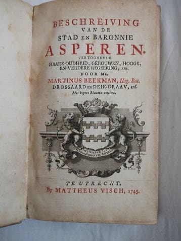 Martinus Beekman - Beschrijving van de stad en baronnie