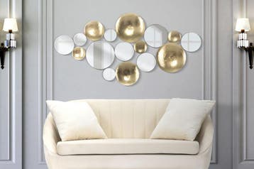 GOUDEN PANEEL SPIEGEL GLAM CM 118X2,5X60 - 319310000, Ophalen of Verzenden, Nieuw