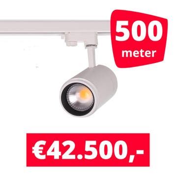 LED Railverlichting Easy Focus 25W Wit 500 spots + 500M, Ophalen of Verzenden