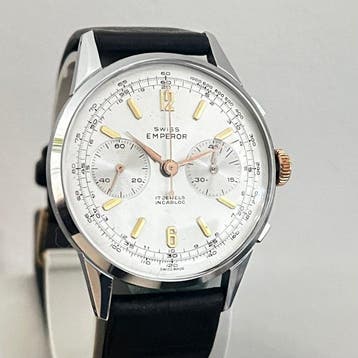 Swiss Emperor - XL Chronograph NOS - USA import - Zonder, Nieuw