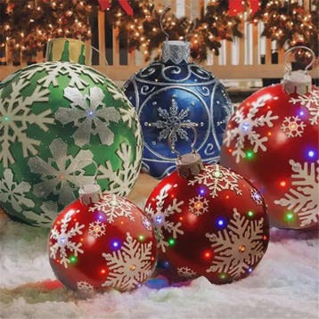 Opblaasbare Kerstbal 60cm - Grote Decoratie voor Buiten & Ke, Verzenden, Nieuw