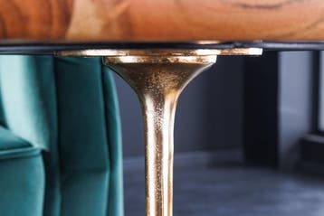 Design bijzettafel TRAYFUL 55cm natuurlijk acacia massief, Ophalen of Verzenden, Nieuw