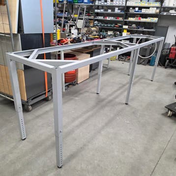 Grote stevige hoge lange werktafel / werkbank 320 cm lang, Ophalen of Verzenden, Nieuw