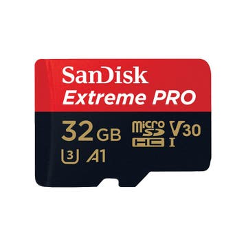 Sandisk Extreme PRO 32GB microSDXC UHS-I kaart met garantie, Audio, Tv en Foto, Ophalen of Verzenden, Gebruikt