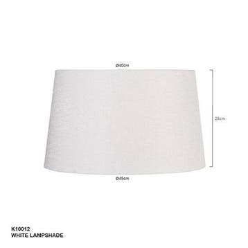 2dekans | Steinhauer - Lampenkap - Rond 45 cm - Chintz - Wit, Ophalen of Verzenden, Zo goed als nieuw