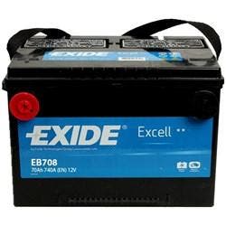 Exide EB708 70Ah 12V 260x180x186, Auto-onderdelen, Verzenden, Nieuw