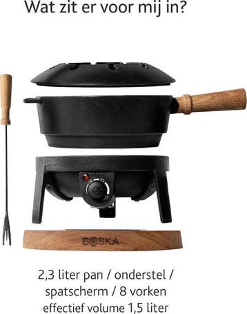 2dekans | Boska Elektrische Fondueset Pro - Voor elk type, Ophalen of Verzenden, Zo goed als nieuw