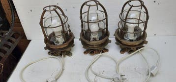 ORIGINELE OKAMOTO LAMPEN Deck light (3) - Koper, Messing,