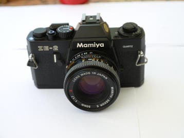 Mamiya ZE 2 Quartz + Sekor E 1,7/50mm red S | Analoge camera, Audio, Tv en Foto, Fotocamera's Analoog, Nieuw