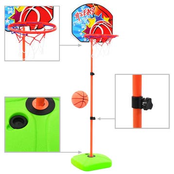 vidaXL Kinderbasketbalring- en balset, Sport en Fitness, Basketbal, Verzenden, Nieuw