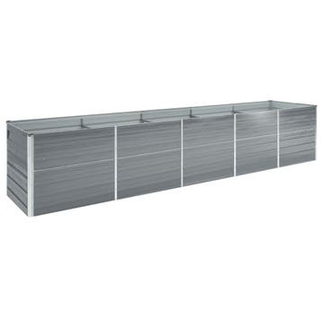 vidaXL Plantenbak verhoogd 400x80x77 cm gegalvaniseerd staal, Verzenden, Nieuw, Metaal, 60 tot 100 cm