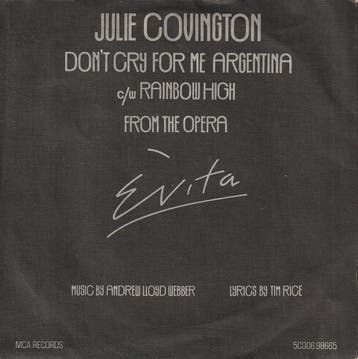 Julie Covington - Dont Cry For Me Argentina, Ophalen of Verzenden, Gebruikt