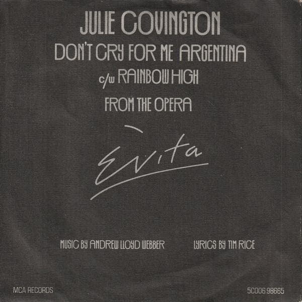 Julie Covington - Dont Cry For Me Argentina, Cd's en Dvd's, Vinyl | Pop, Gebruikt, Ophalen of Verzenden