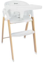 BabyGo Levels White Wood Kinderstoel, Verzenden, Nieuw, Meegroeistoel